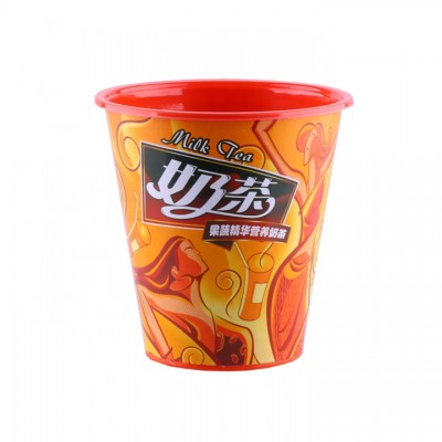 Disposable double wall style anti-scald paper plastic hot drink cup