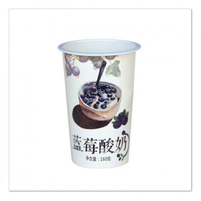 High quality disposable custom print logo plastic yogurt cup