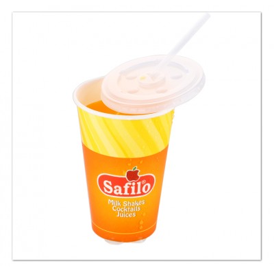 12OZ Cold drink double PE coated juice beverage paper cup