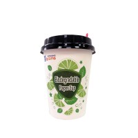 PLA coating 100% Biodegradable food grade printed single wall paper cup 400ML for hot drink