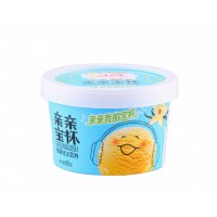 Food grade paper disposable cup for ice cream with lid and spoon