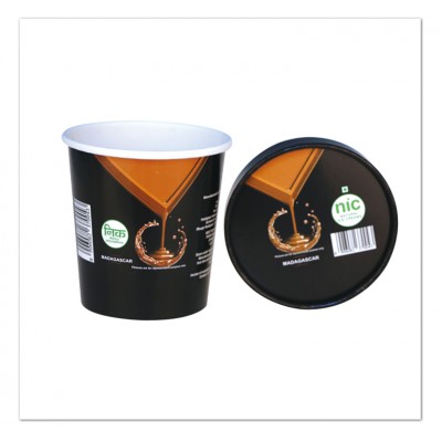 High grade paper cup disposable single wall for ice cream with lid