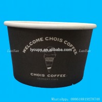 8.5 oz custom printed ice cream paper cups/bowl with client logo