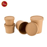 Take away printed kraft paper bowl disposable paper bowl